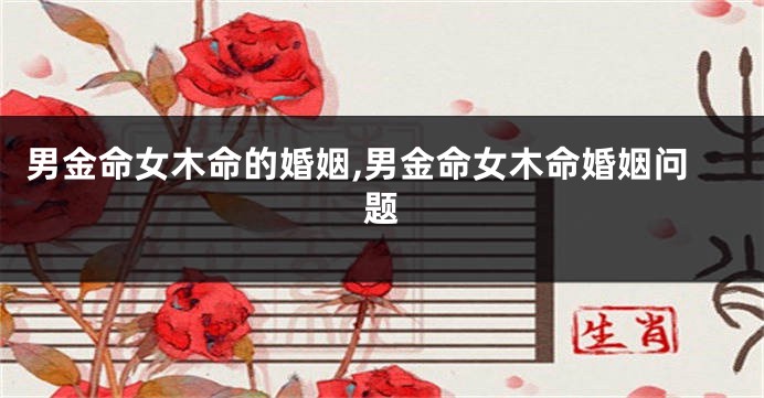 男金命女木命的婚姻,男金命女木命婚姻问题