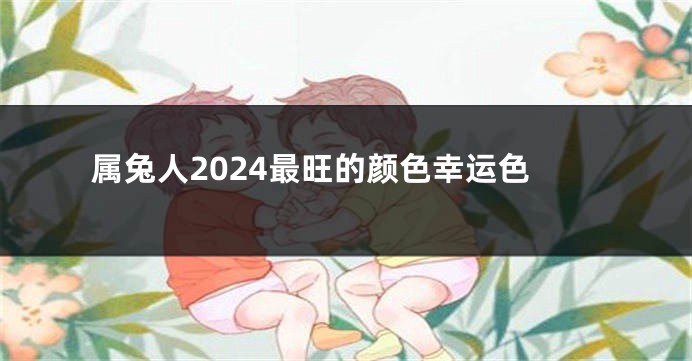 属兔人2024最旺的颜色幸运色