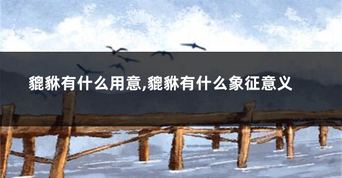 貔貅有什么用意,貔貅有什么象征意义