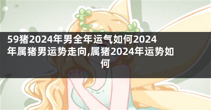 59猪2024年男全年运气如何2024年属猪男运势走向,属猪2024年运势如何