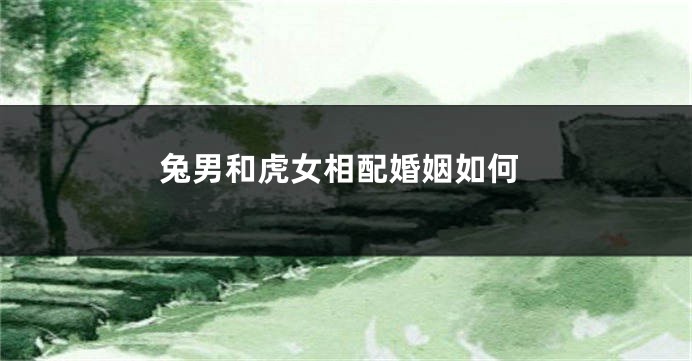 兔男和虎女相配婚姻如何