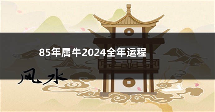 85年属牛2024全年运程