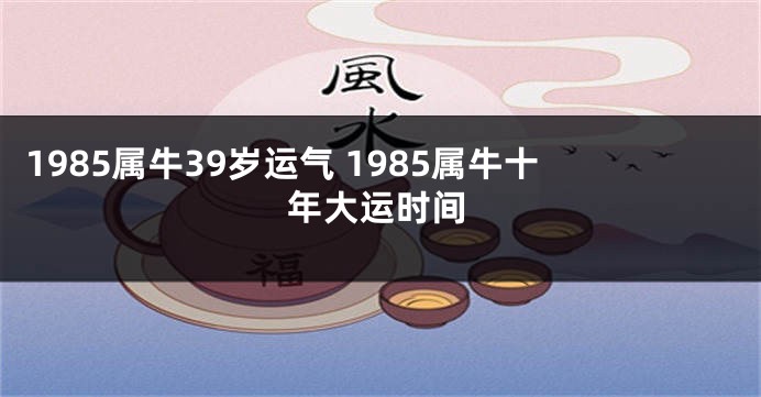 1985属牛39岁运气 1985属牛十年大运时间