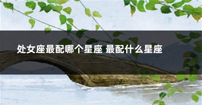 处女座最配哪个星座 最配什么星座 