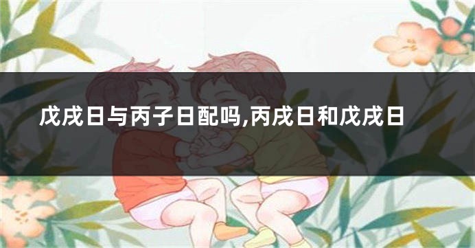 戊戌日与丙子日配吗,丙戌日和戊戌日