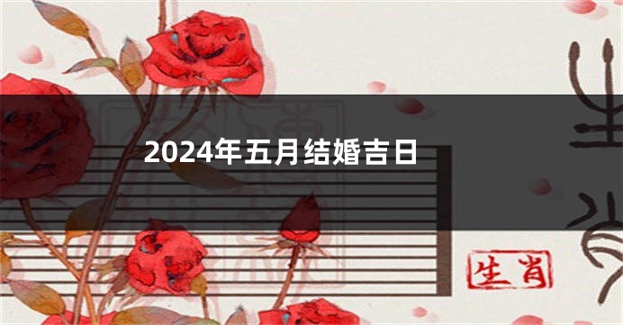 2024年五月结婚吉日