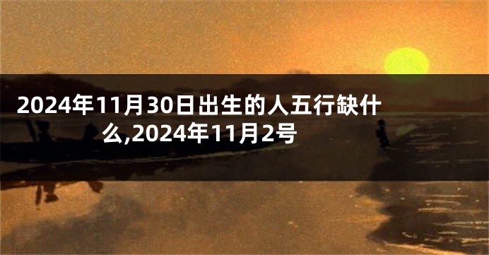 2024年11月30日出生的人五行缺什么,2024年11月2号