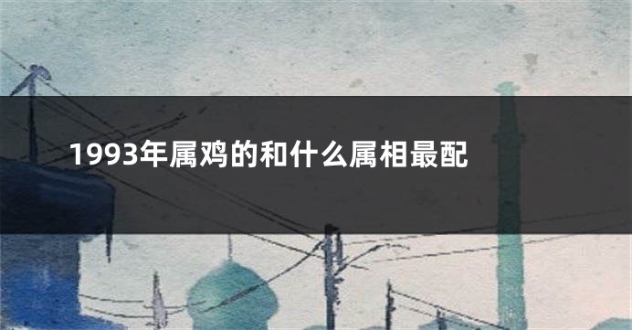 1993年属鸡的和什么属相最配 