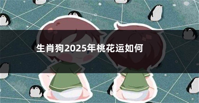 生肖狗2025年桃花运如何