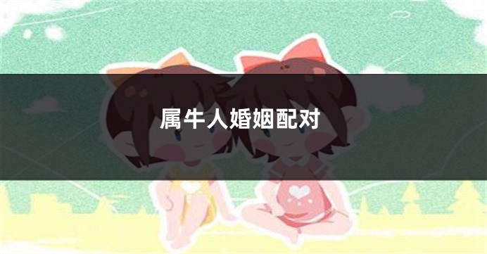 属牛人婚姻配对