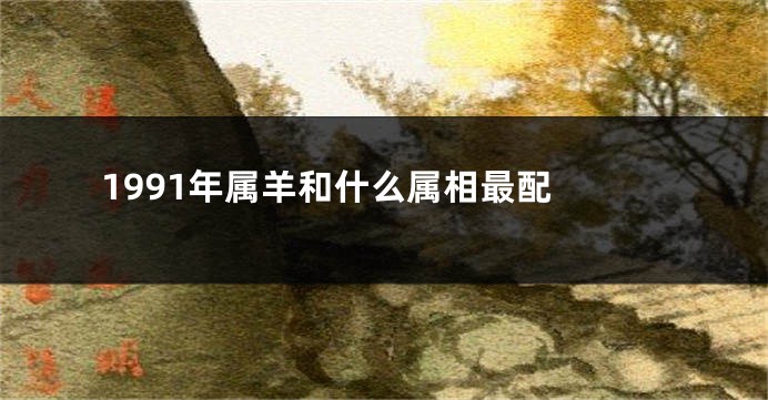 1991年属羊和什么属相最配 