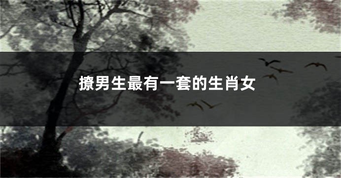 撩男生最有一套的生肖女