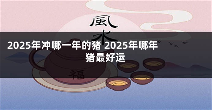 2025年冲哪一年的猪 2025年哪年猪最好运
