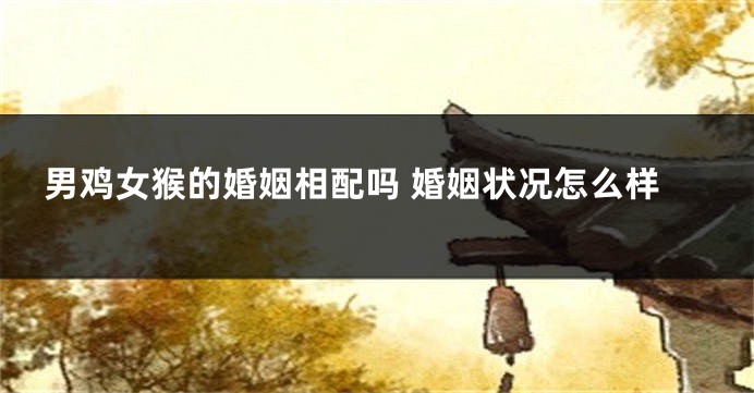 男鸡女猴的婚姻相配吗 婚姻状况怎么样