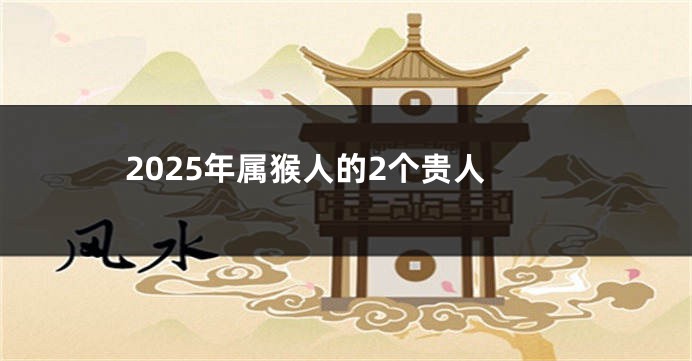 2025年属猴人的2个贵人