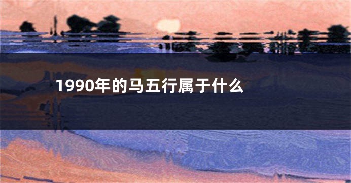 1990年的马五行属于什么 