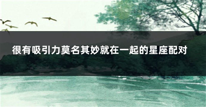 很有吸引力莫名其妙就在一起的星座配对