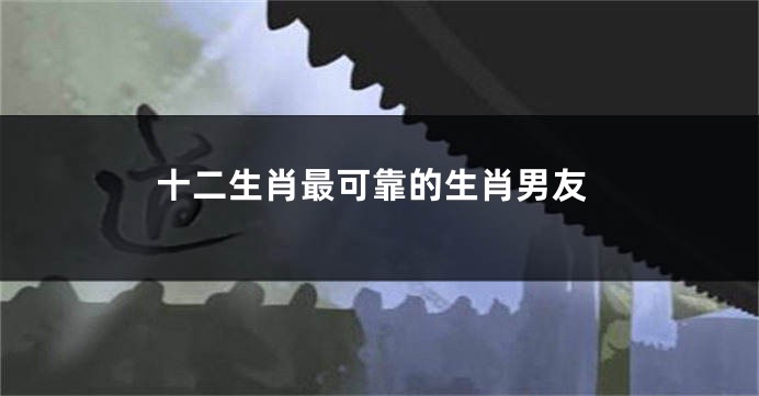 十二生肖最可靠的生肖男友