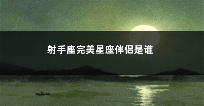 射手座完美星座伴侣是谁