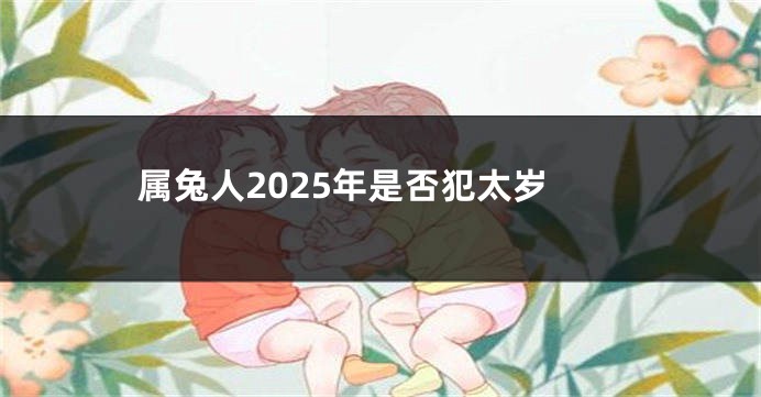 属兔人2025年是否犯太岁