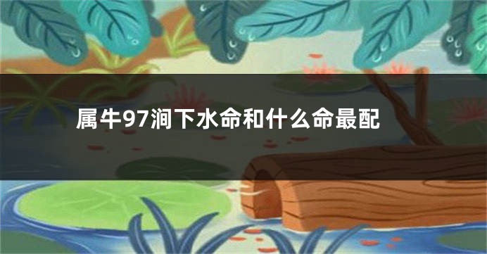 属牛97涧下水命和什么命最配