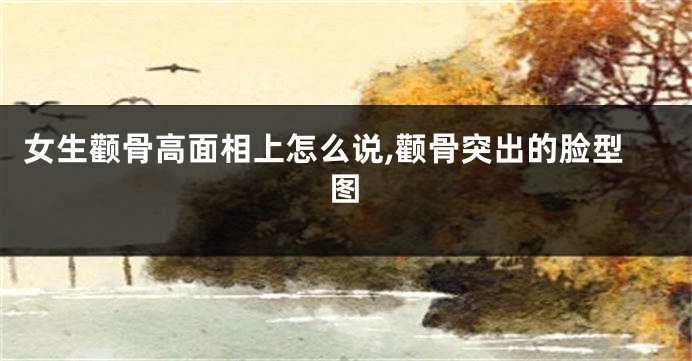 女生颧骨高面相上怎么说,颧骨突出的脸型图