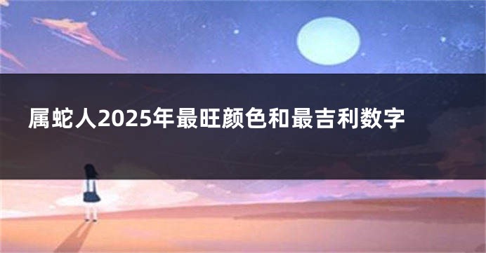 属蛇人2025年最旺颜色和最吉利数字