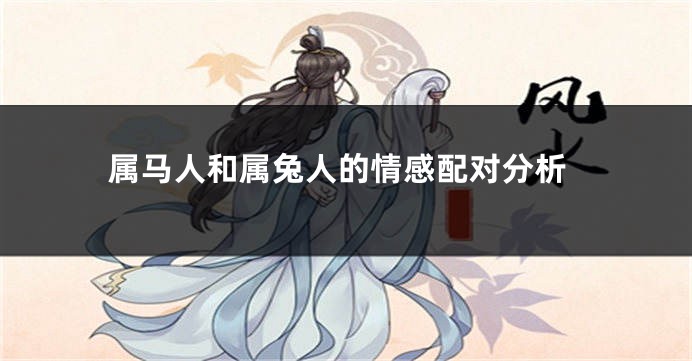 属马人和属兔人的情感配对分析