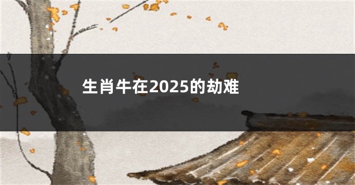 生肖牛在2025的劫难