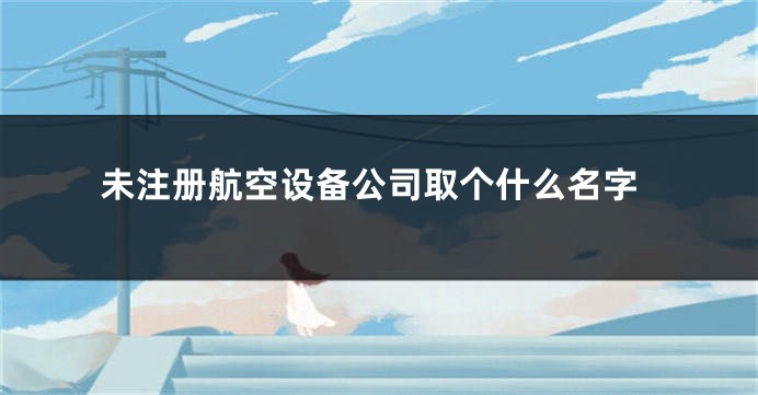 未注册航空设备公司取个什么名字