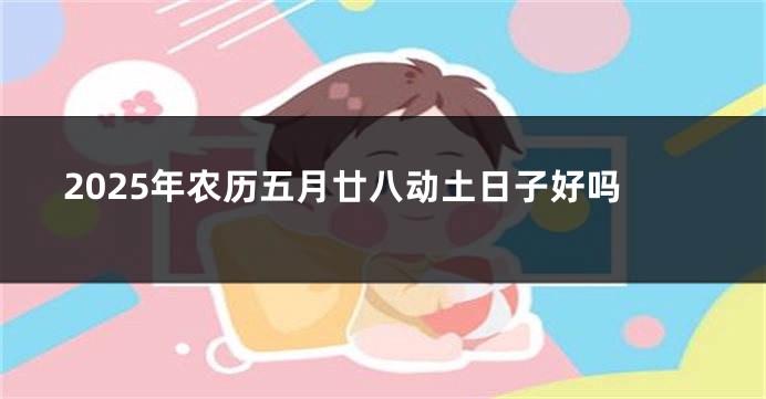 2025年农历五月廿八动土日子好吗