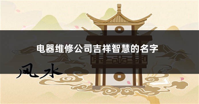 电器维修公司吉祥智慧的名字