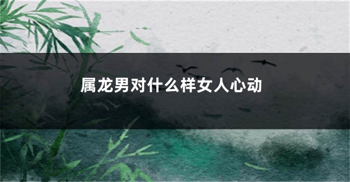 属龙男对什么样女人心动