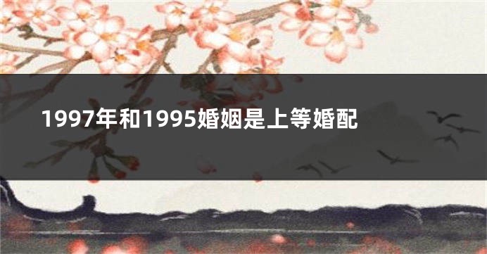1997年和1995婚姻是上等婚配