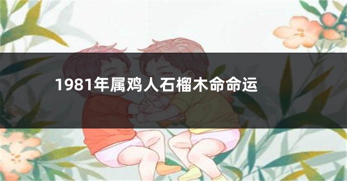 1981年属鸡人石榴木命命运
