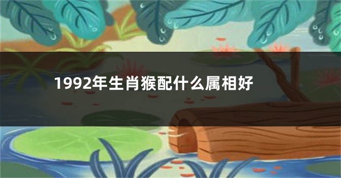 1992年生肖猴配什么属相好