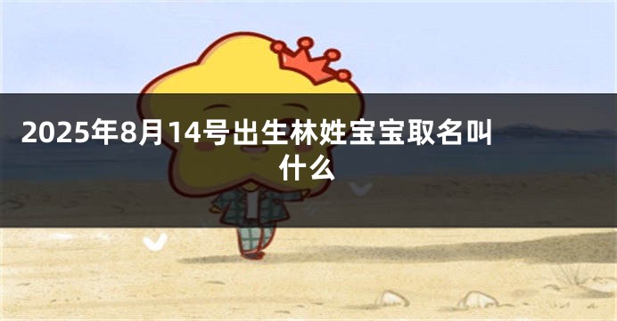 2025年8月14号出生林姓宝宝取名叫什么
