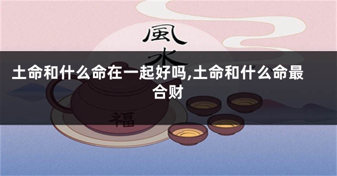 土命和什么命在一起好吗,土命和什么命最合财