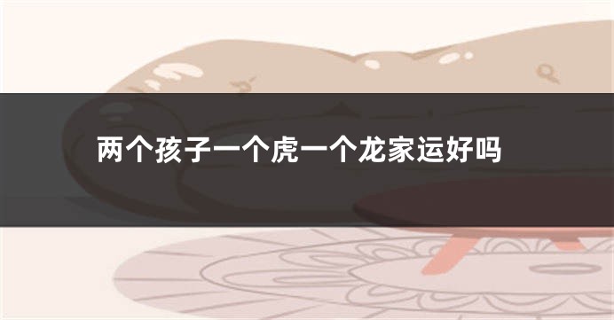 两个孩子一个虎一个龙家运好吗