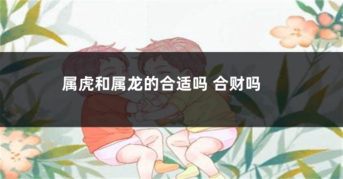 属虎和属龙的合适吗 合财吗