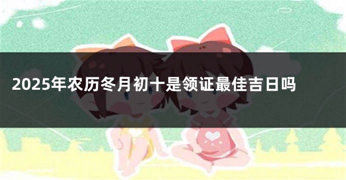2025年农历冬月初十是领证最佳吉日吗