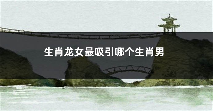 生肖龙女最吸引哪个生肖男