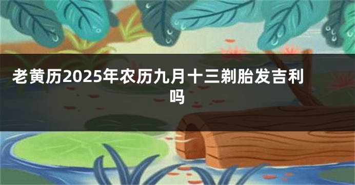 老黄历2025年农历九月十三剃胎发吉利吗