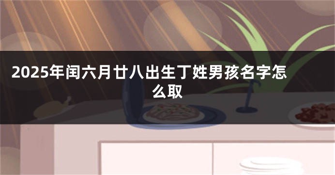 2025年闰六月廿八出生丁姓男孩名字怎么取