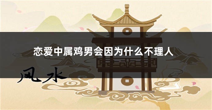 恋爱中属鸡男会因为什么不理人