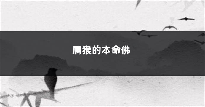 属猴的本命佛