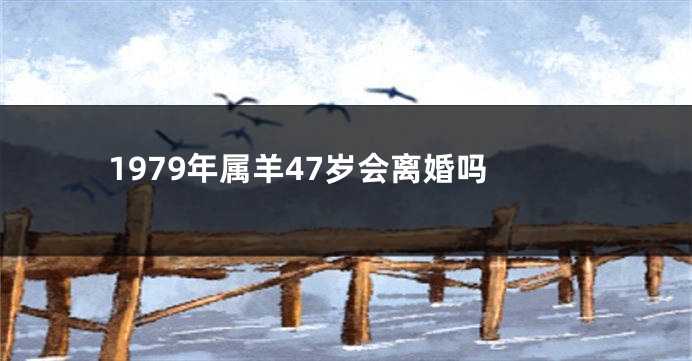 1979年属羊47岁会离婚吗