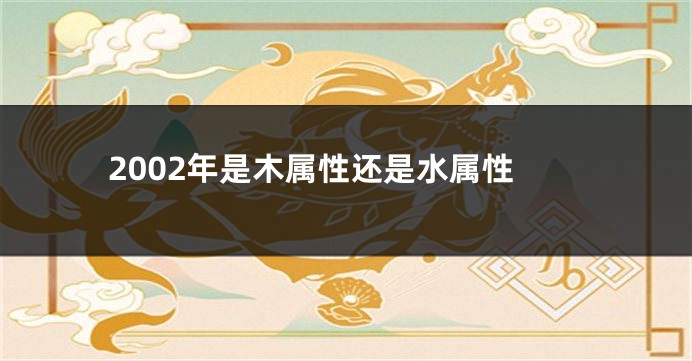 2002年是木属性还是水属性