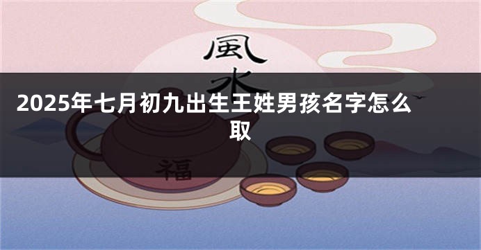 2025年七月初九出生王姓男孩名字怎么取