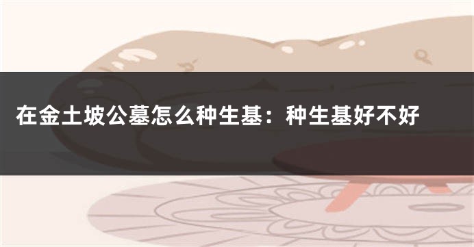在金土坡公墓怎么种生基：种生基好不好 